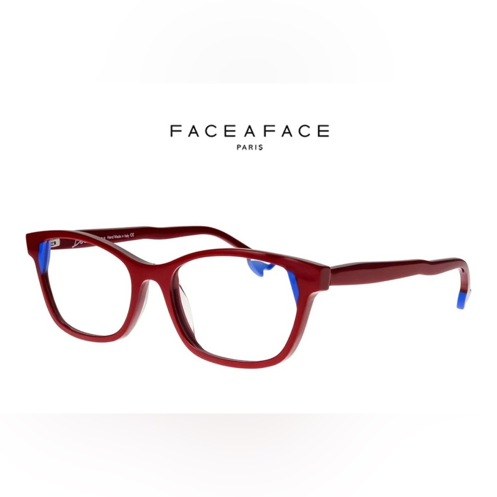 Face à Face Red and Blue Eyeglasses